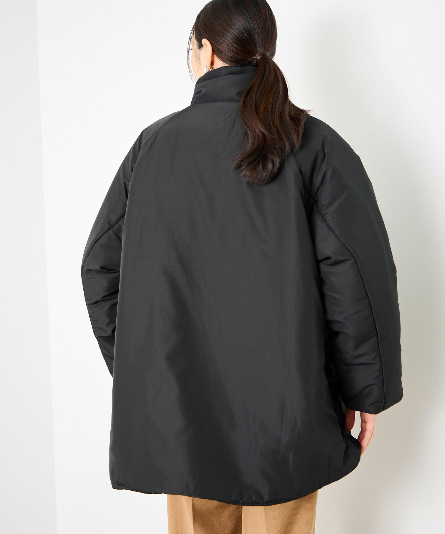 Idnes  コクーン中綿ジャケット レディース商品画像-6