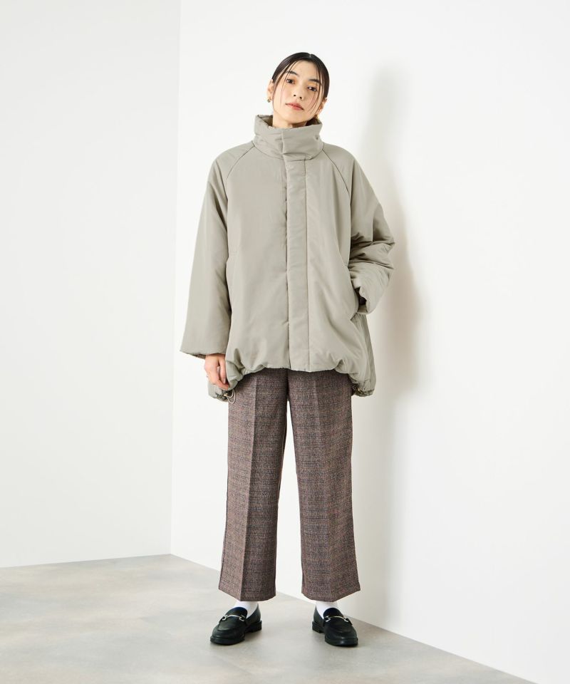 Idnes  コクーン中綿ジャケット レディース商品画像-11