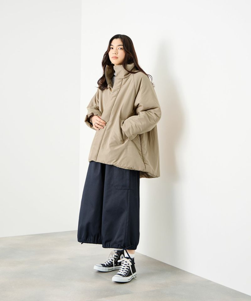 Idnes  コクーン中綿ジャケット レディース商品画像-14