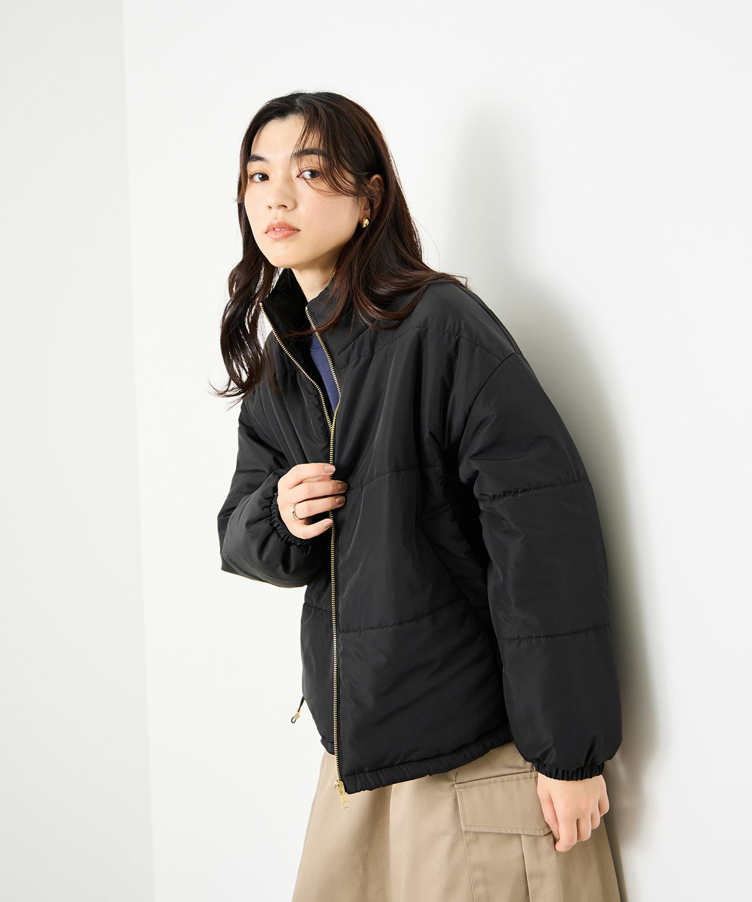 [最終さらに50%OFF]Idnes  コンパクト中綿ジャケット レディース商品サムネイル-5