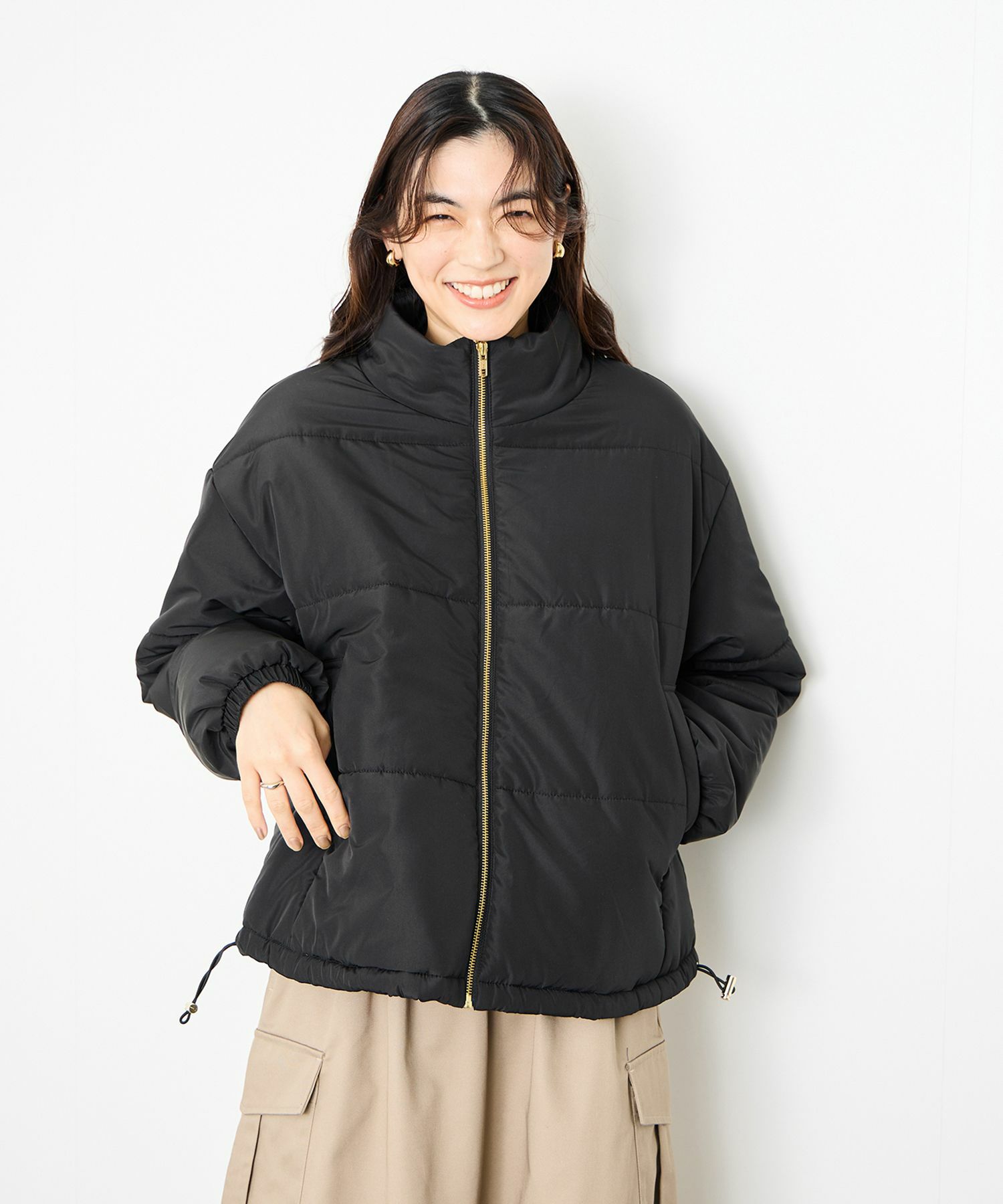 [値下げ]Idnes  コンパクト中綿ジャケット レディース商品サムネイル-8