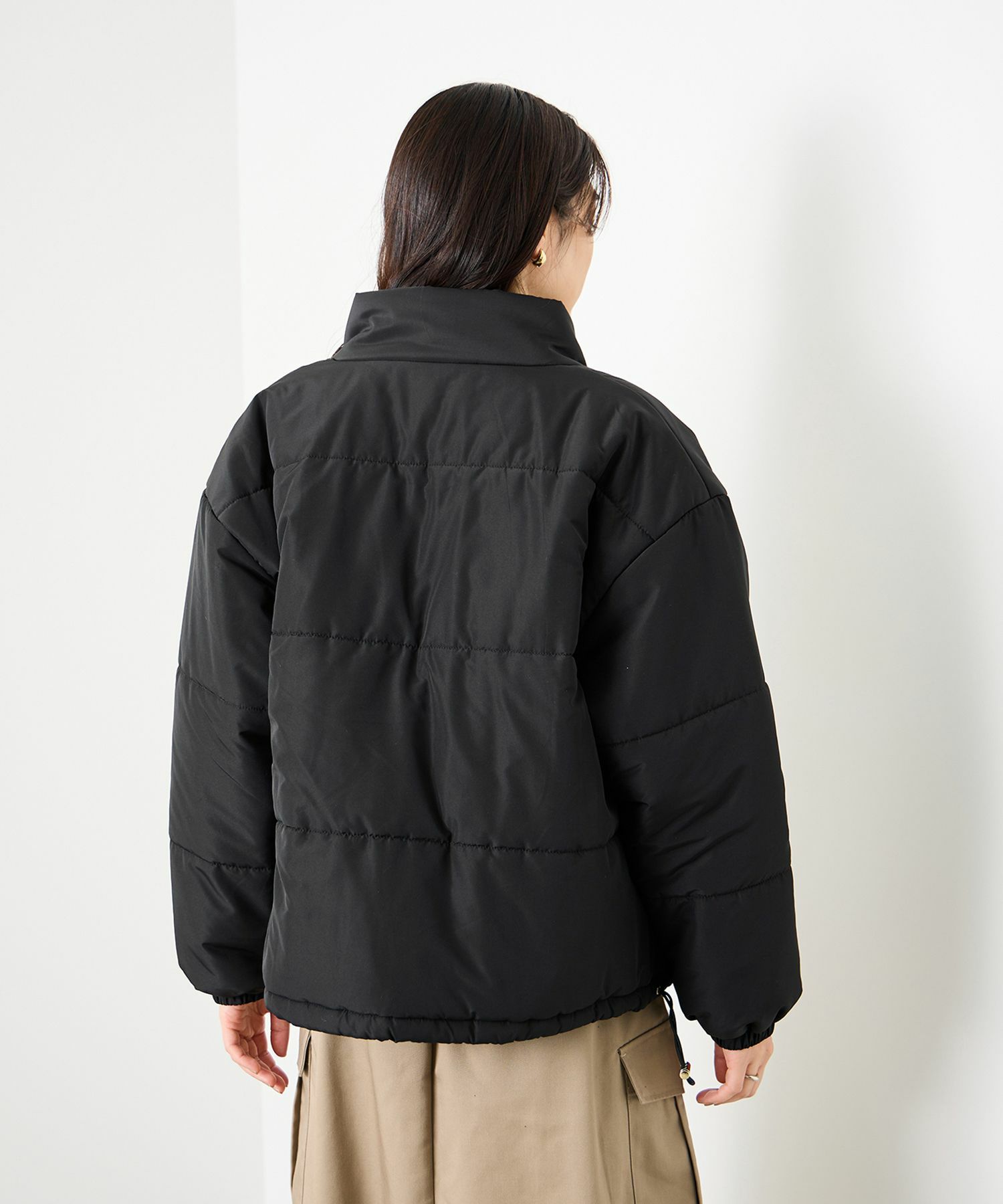 [値下げ]Idnes  コンパクト中綿ジャケット レディース商品画像-10