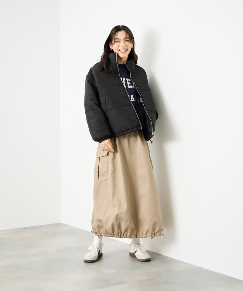 Idnes コンパクト中綿ジャケット レディース商品画像-11