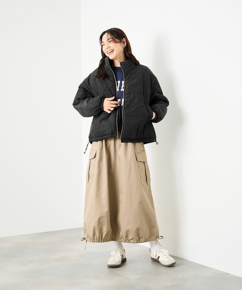 [値下げ]Idnes  コンパクト中綿ジャケット レディース商品画像-12