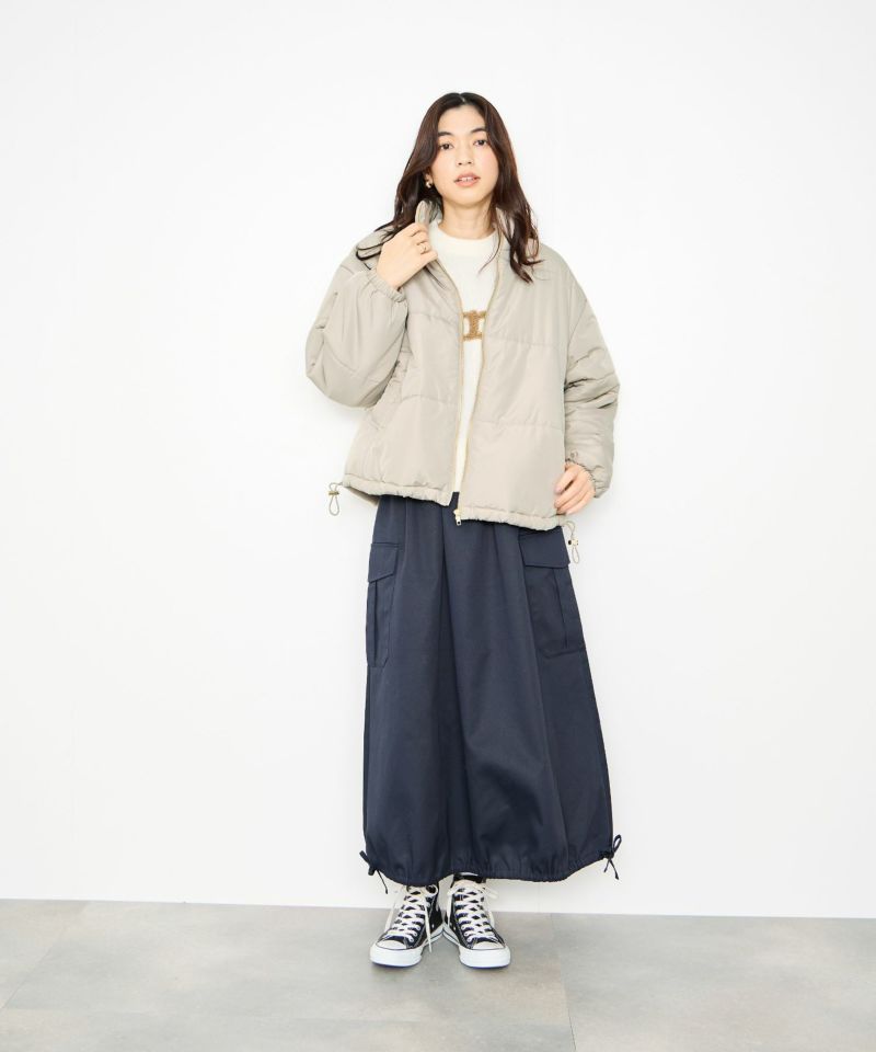 Idnes コンパクト中綿ジャケット レディース商品画像-15