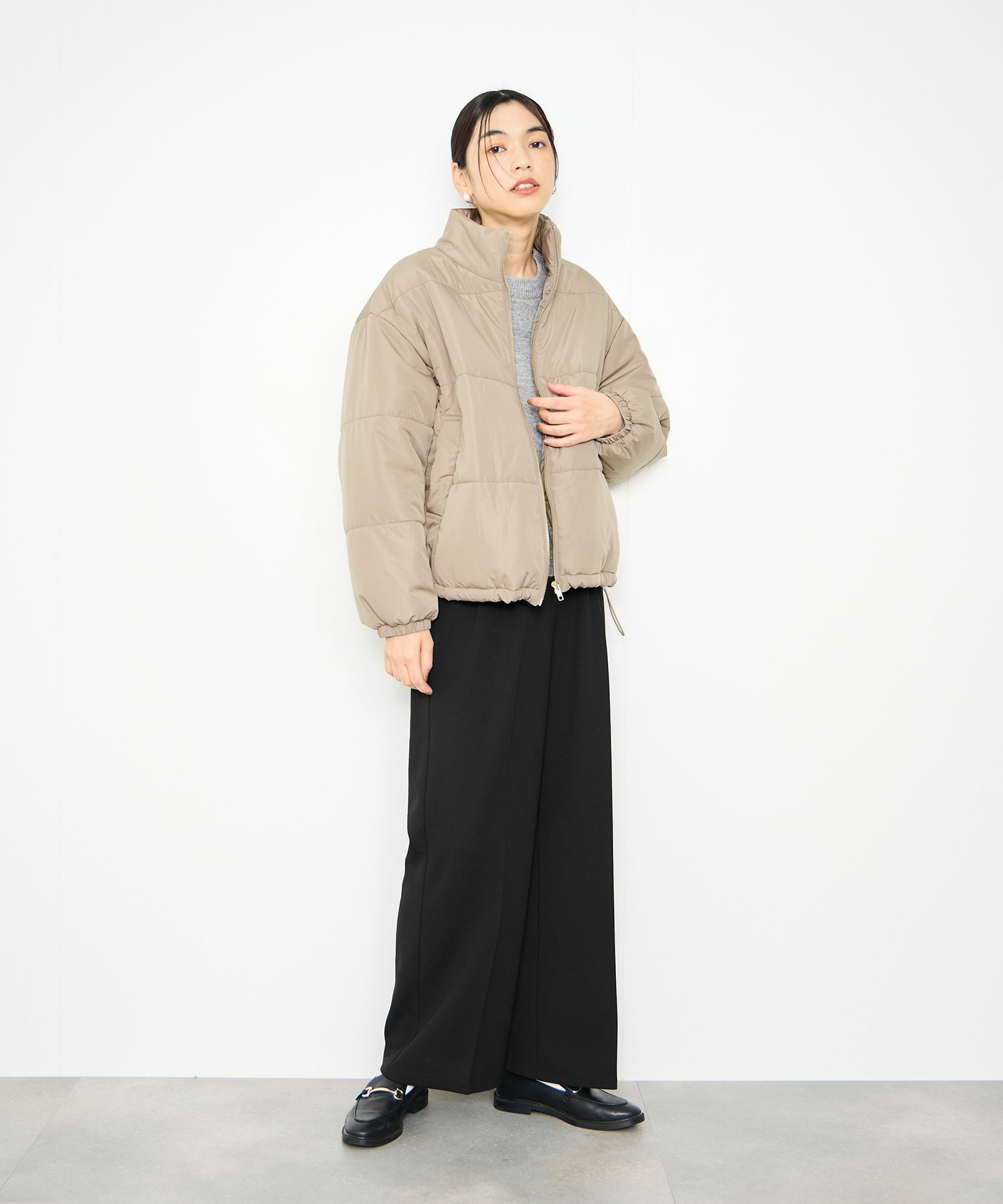 [値下げ]Idnes  コンパクト中綿ジャケット レディース商品画像-18