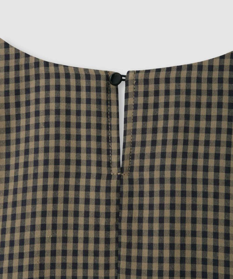 [値下げ]Idnes  ペプラムギンガムチェックブラウス レディース商品画像-15