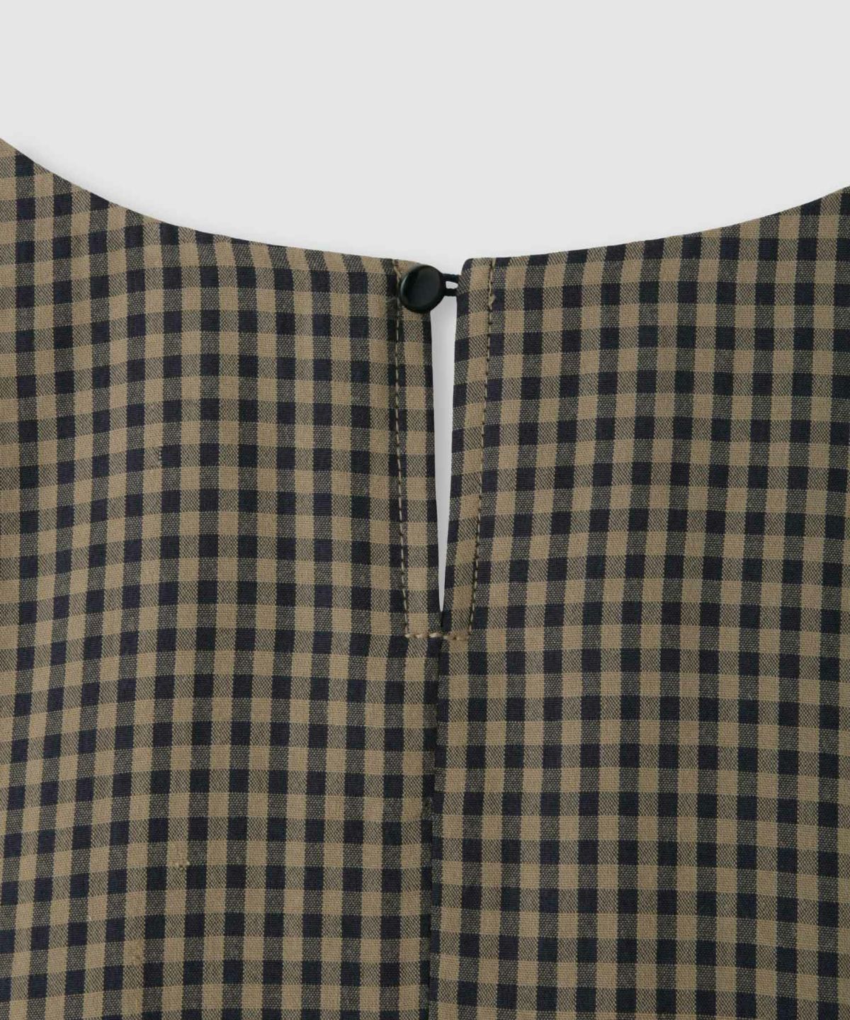 Idnes ペプラムギンガムチェックブラウス レディース