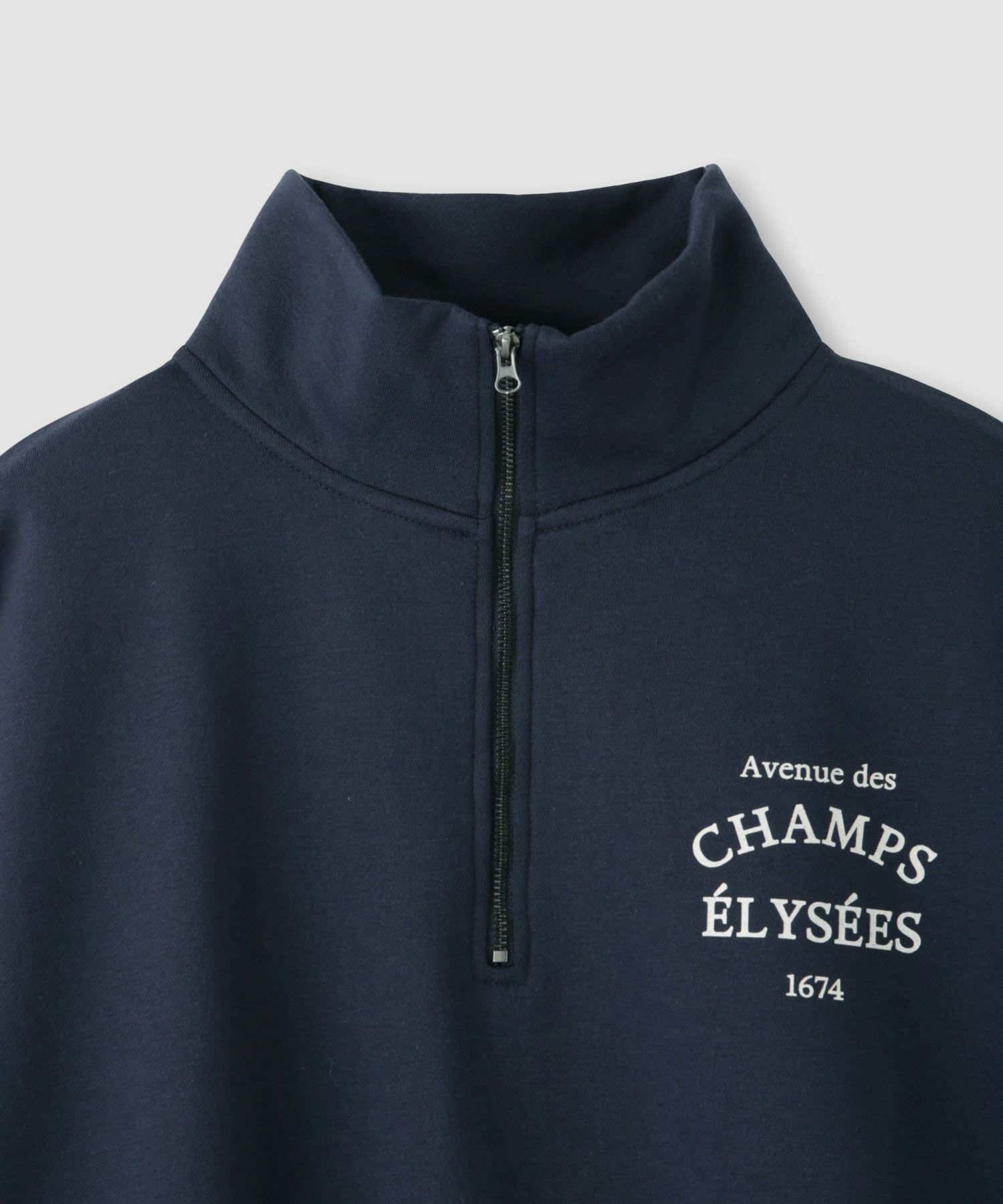 [値下げ]Idnes  裏起毛ロゴハーフジッププルオーバー レディース商品画像-18