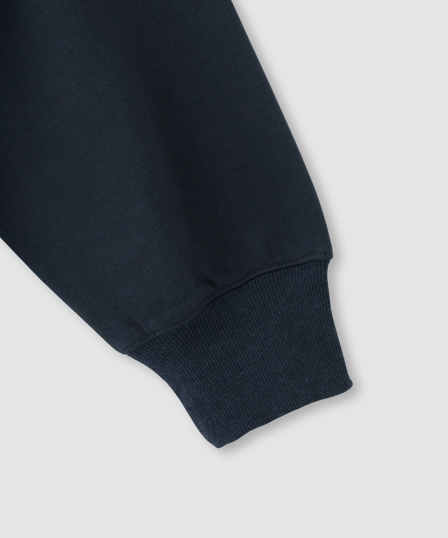  Idnes 裏起毛ロゴハーフジッププルオーバー レディース