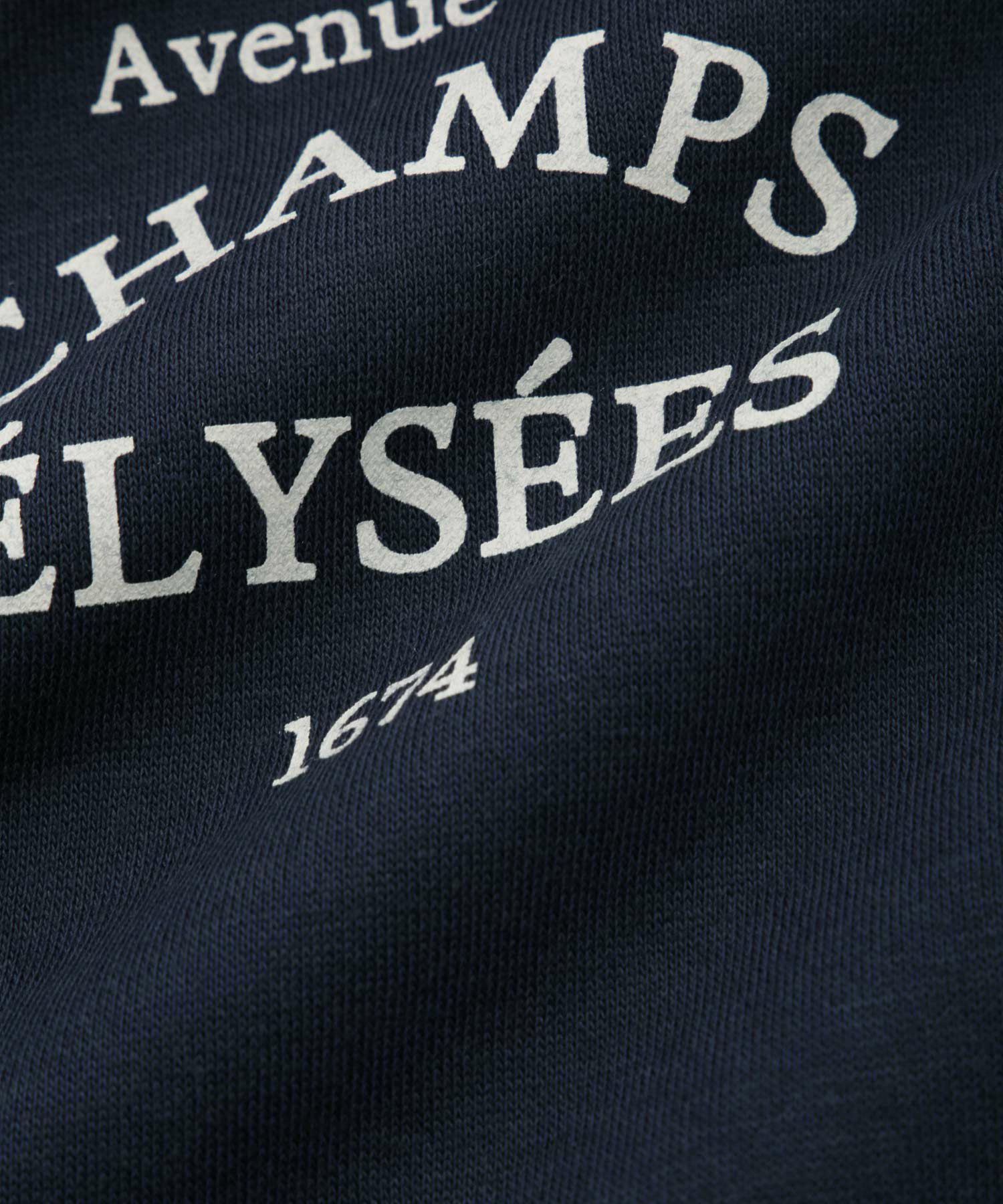  Idnes 裏起毛ロゴハーフジッププルオーバー レディース