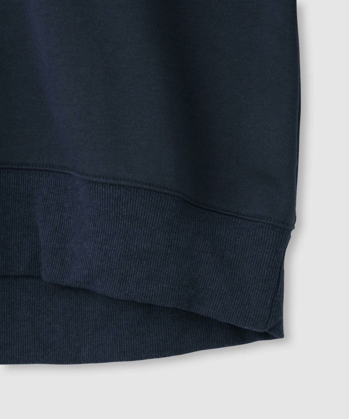  Idnes 裏起毛ロゴハーフジッププルオーバー レディース