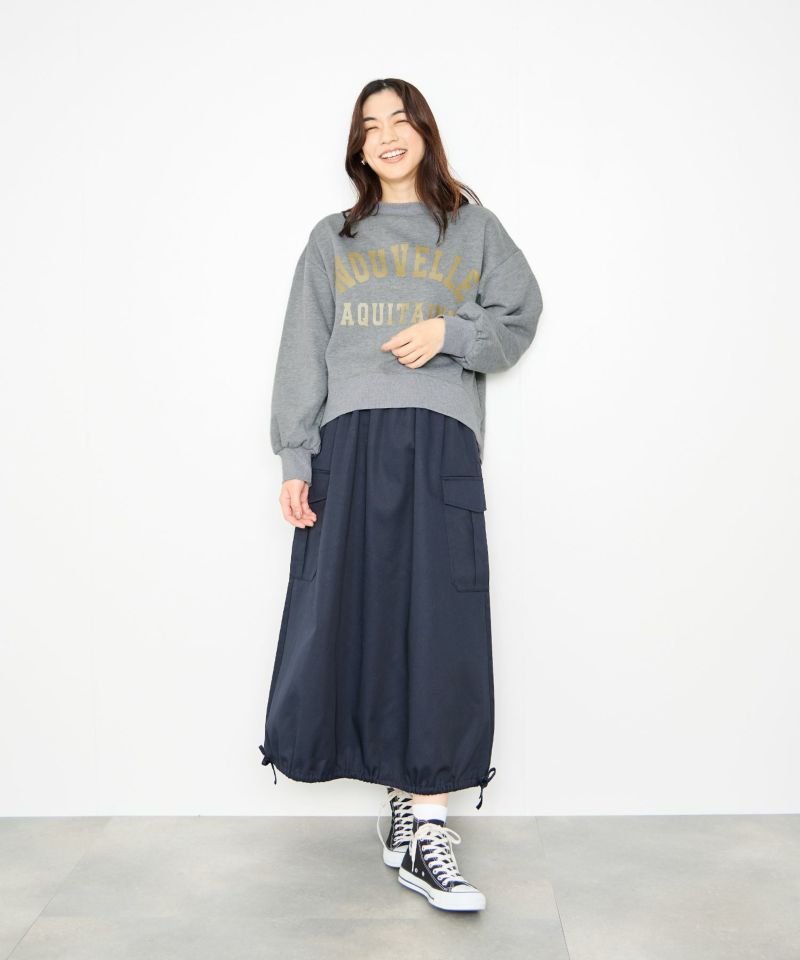 Idnes  箔プリントロゴスウェット レディース商品画像-7