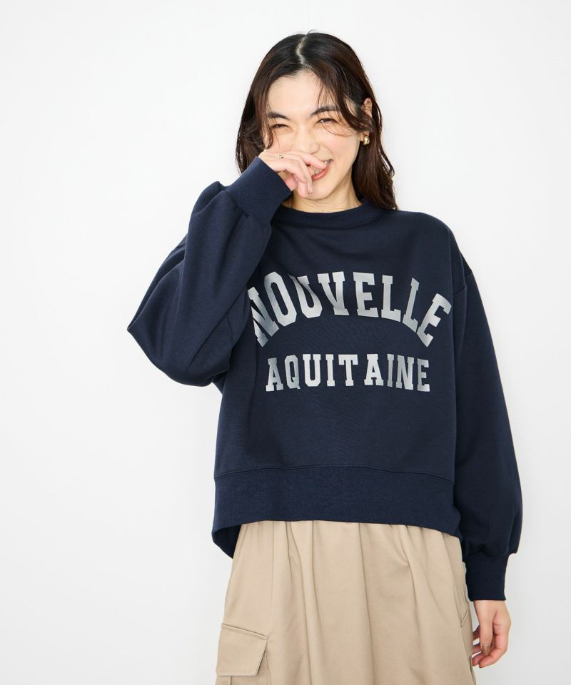 Idnes 箔プリントロゴスウェット レディース商品画像-8