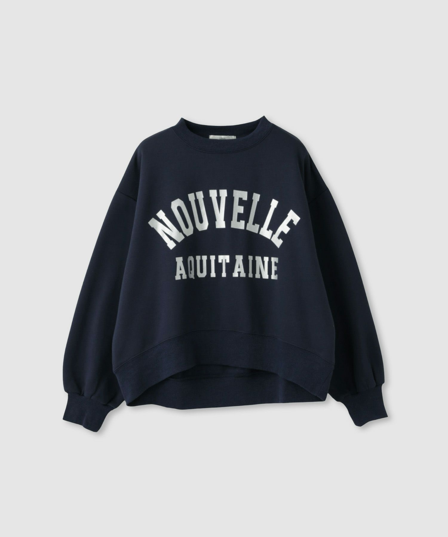 Idnes 箔プリントロゴスウェット レディース