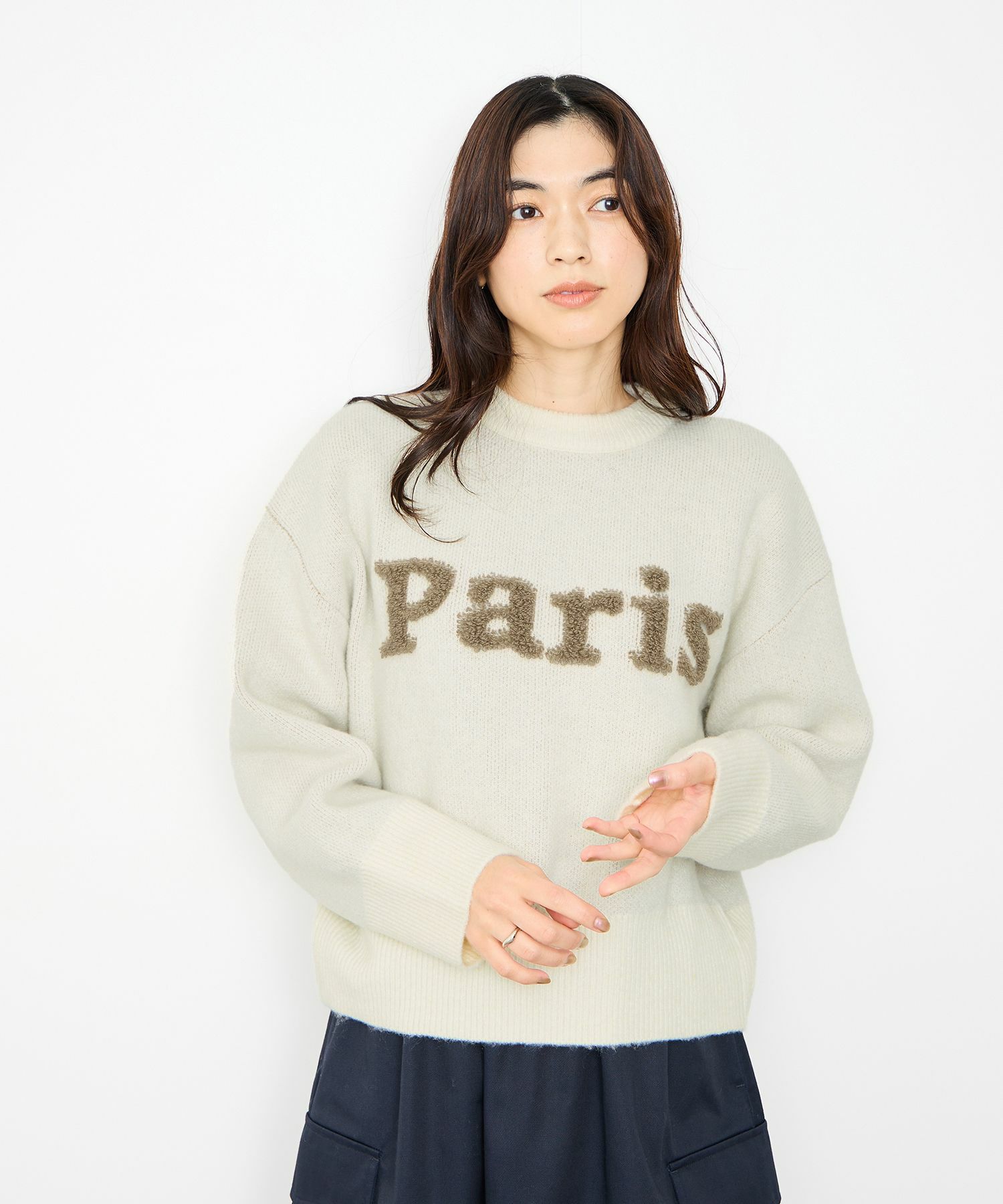 [さらに50%OFF]Idnes  サガラ刺繍ニット レディース商品画像-1