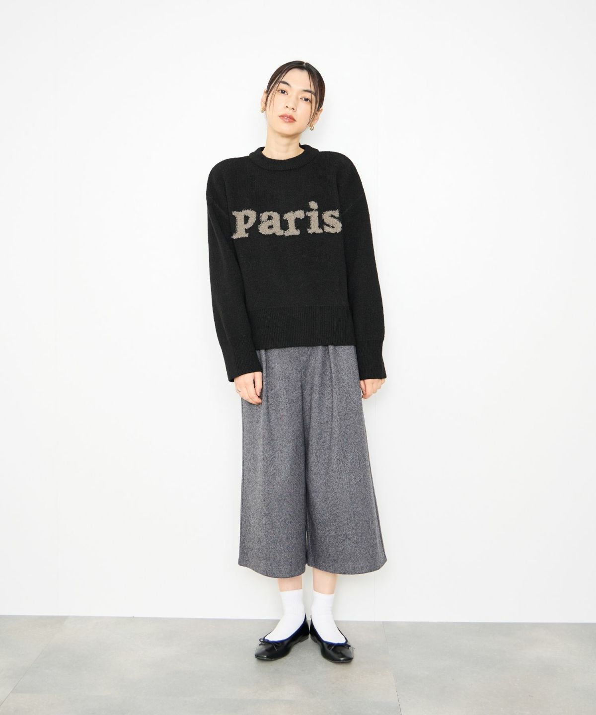  Idnes サガラ刺繍ニット レディース