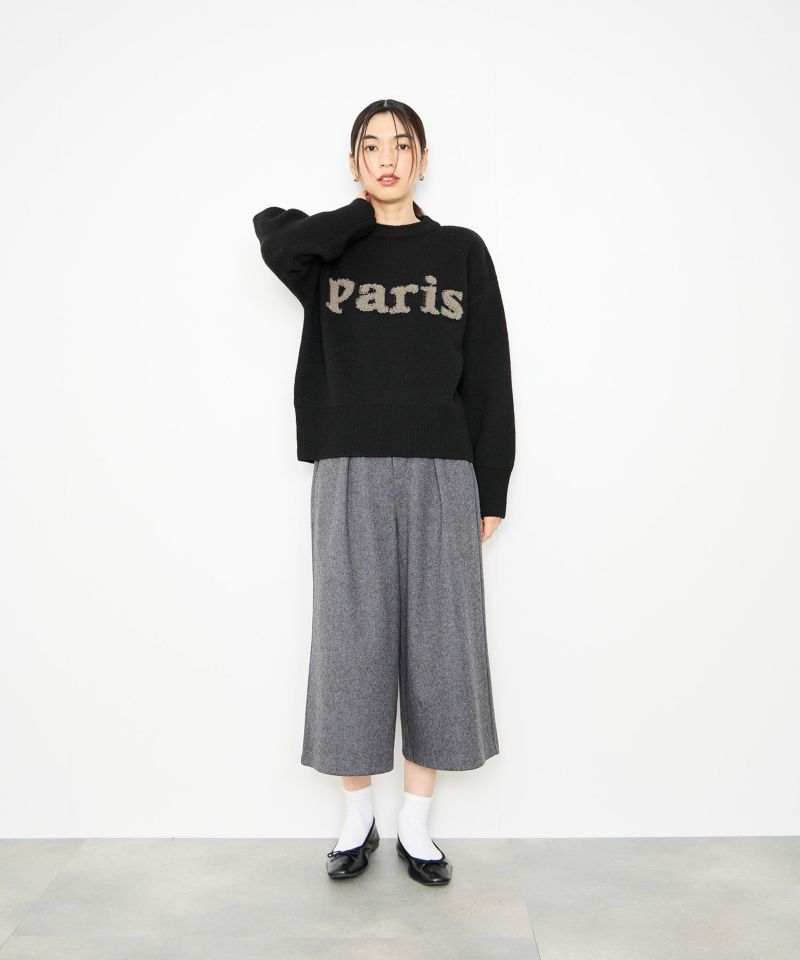 Idnes サガラ刺繍ニット レディース