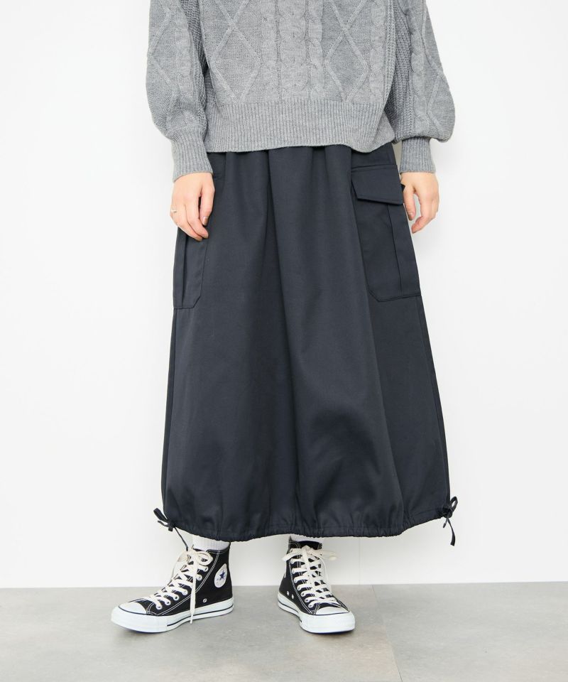 Idnes  バルーンカーゴスカート レディース商品画像-2