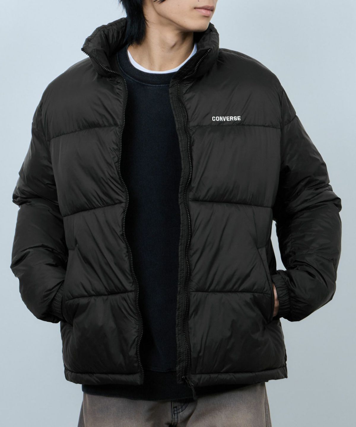 CONVERSE ナイロン中綿ジャケット メンズ