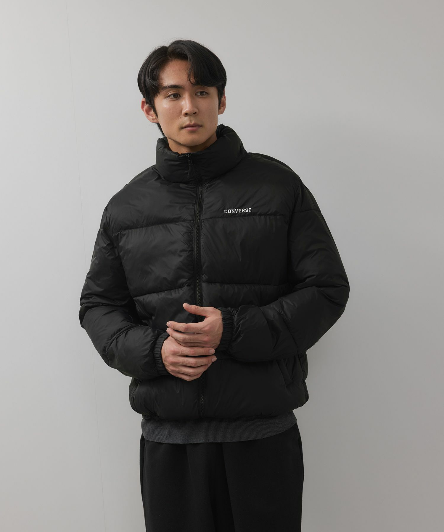 CONVERSE ナイロン中綿ジャケット メンズ