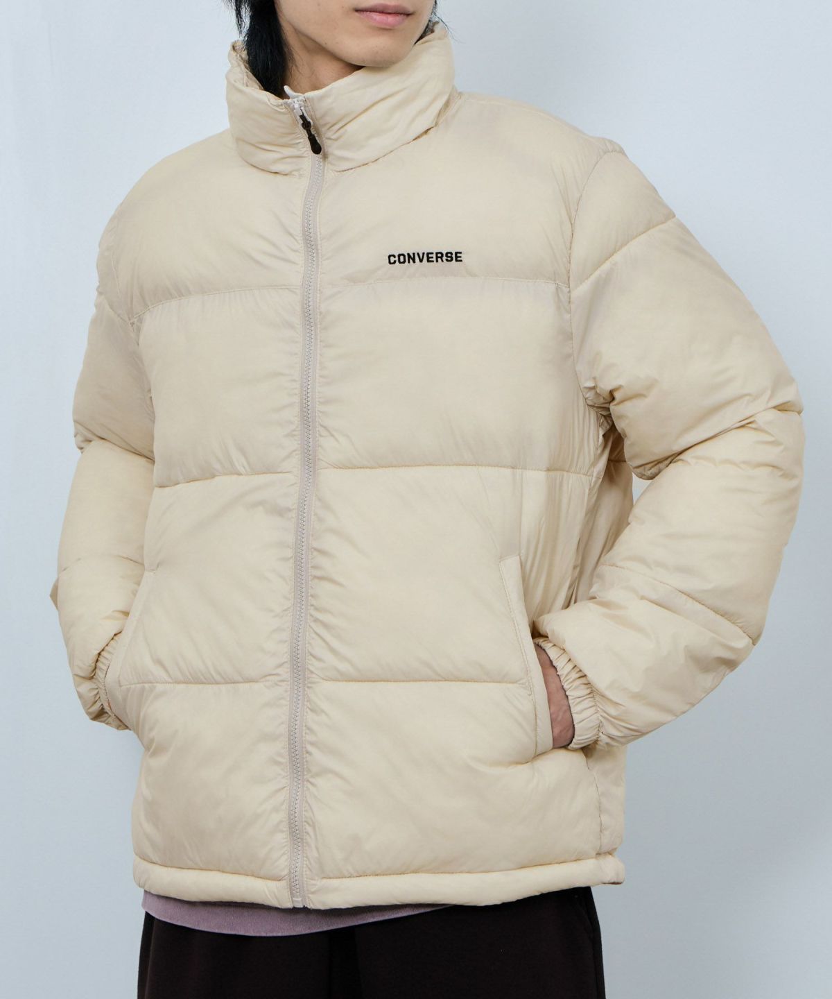 CONVERSE ナイロン中綿ジャケット メンズ