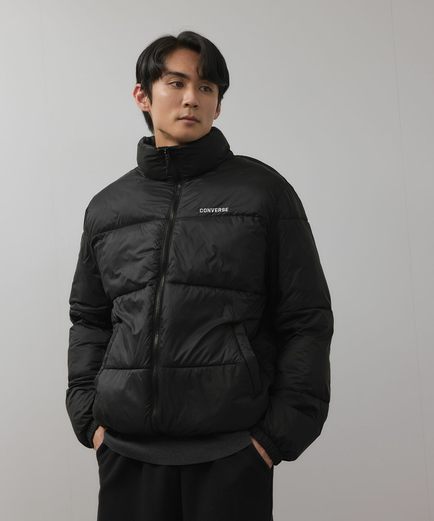 CONVERSE ナイロン中綿ジャケット メンズ商品画像-4