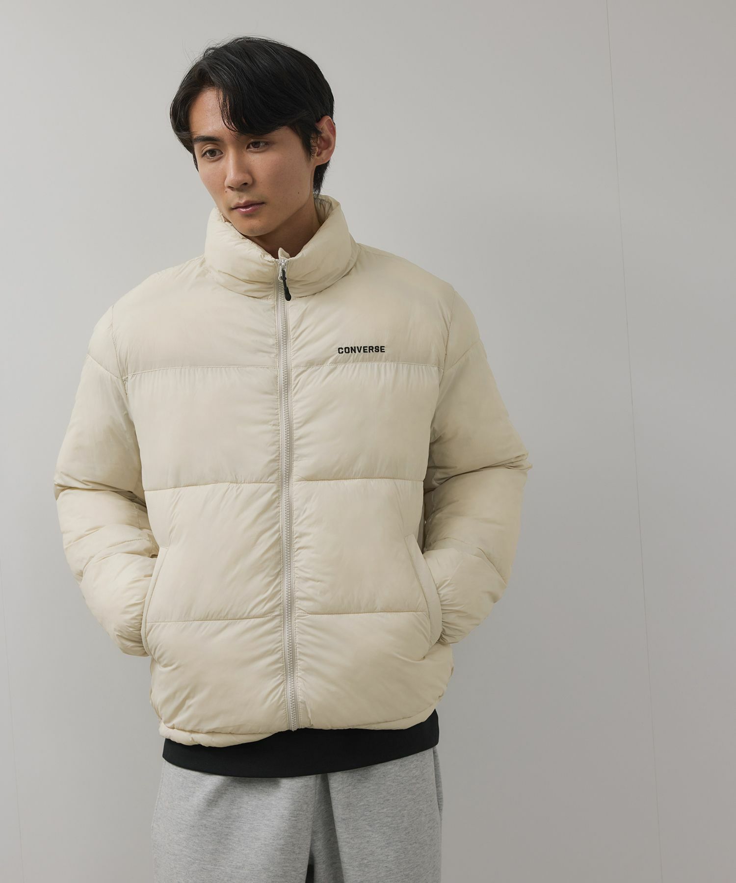 CONVERSE ナイロン中綿ジャケット メンズ