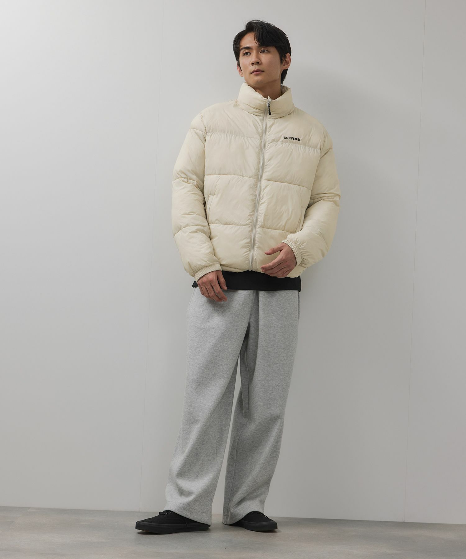 CONVERSE ナイロン中綿ジャケット メンズ