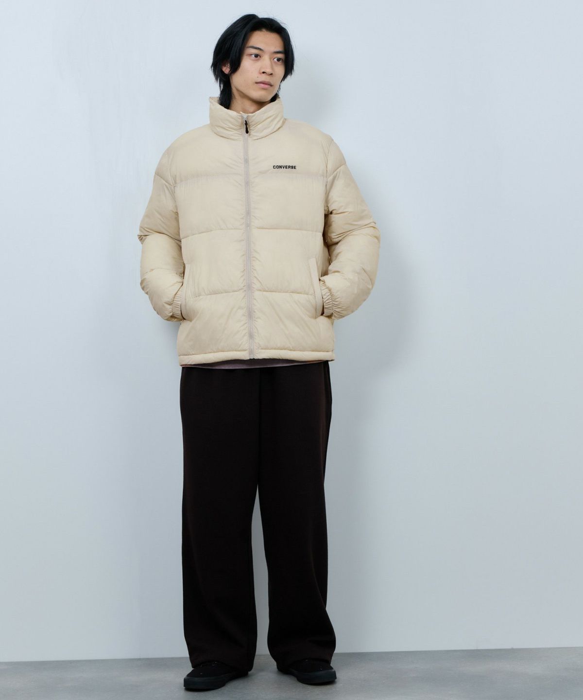 CONVERSE ナイロン中綿ジャケット メンズ