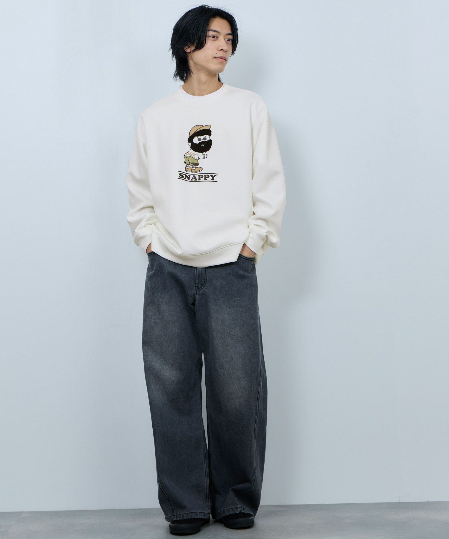 ヒゲダンボールトレーナー メンズ