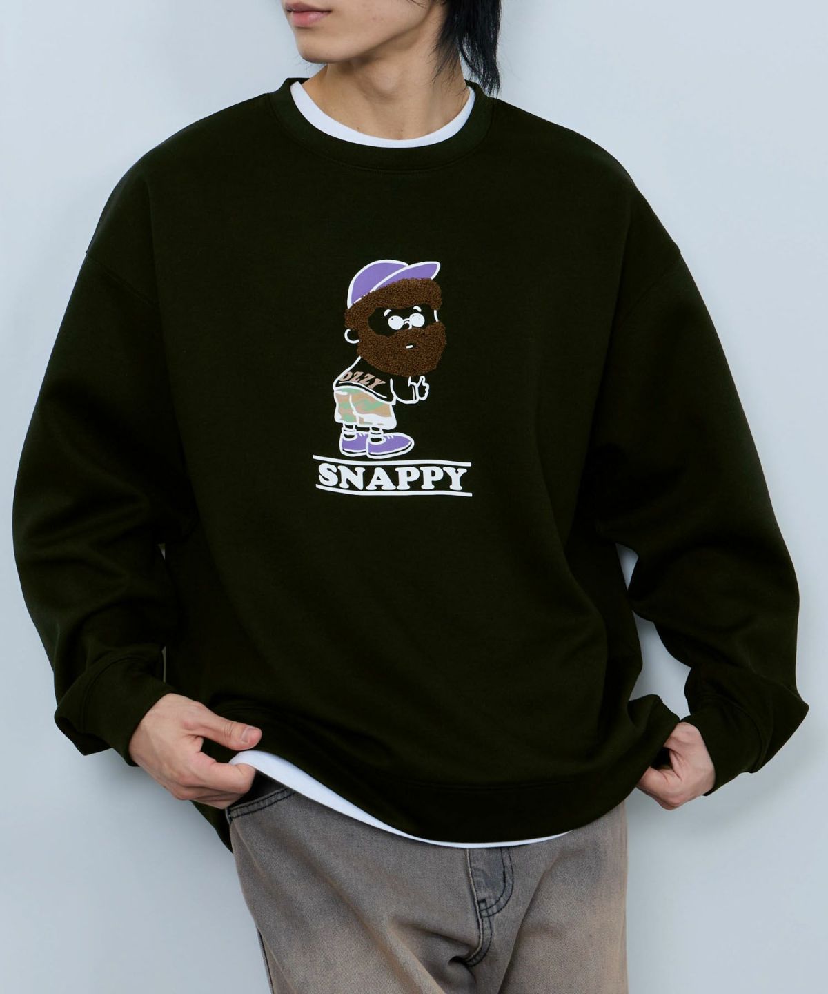 ヒゲダンボールトレーナー メンズ