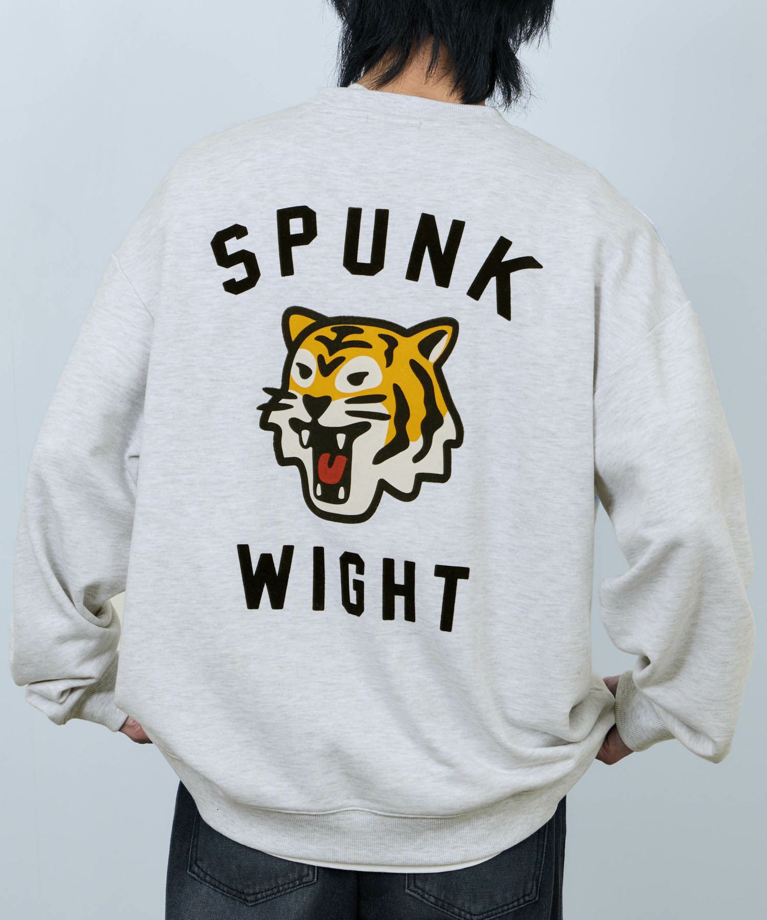 NAVY  アニマルフェイス裏毛トレーナー メンズ商品画像-2