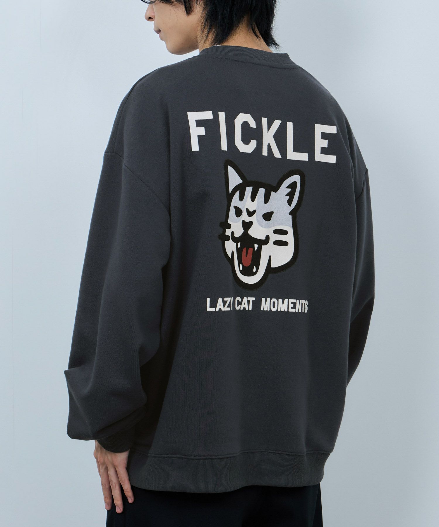 NAVY アニマルフェイス裏毛トレーナー メンズ商品画像-4