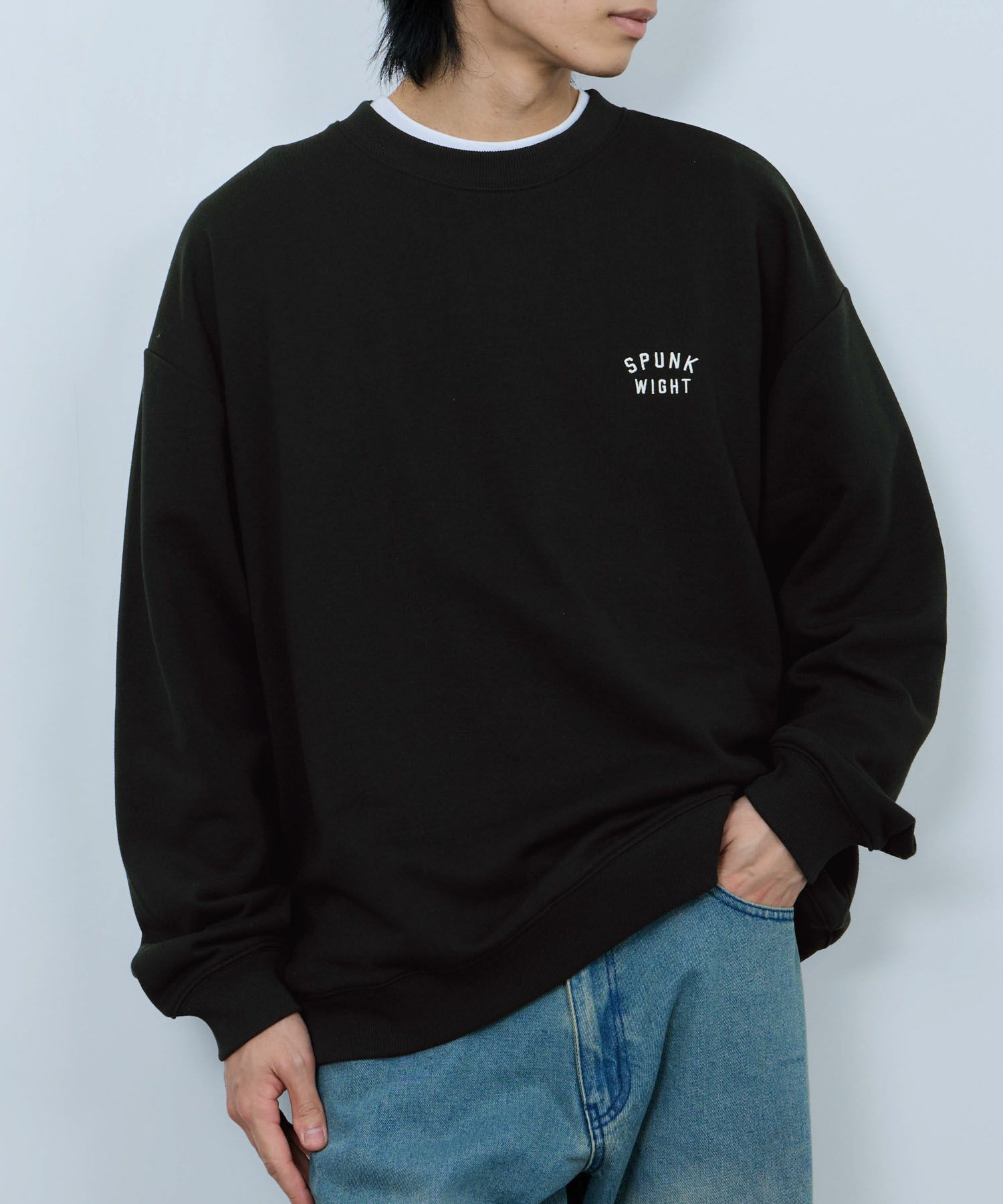 NAVY  アニマルフェイス裏毛トレーナー メンズ商品画像-5