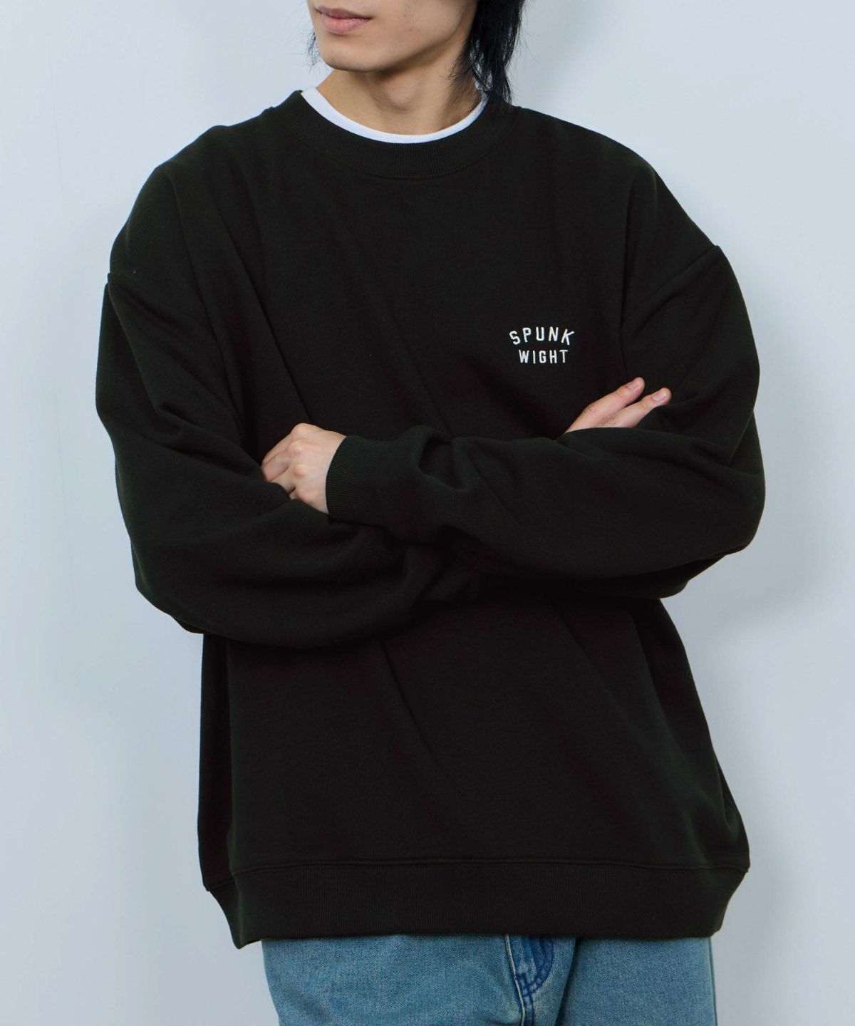 NAVY アニマルフェイス裏毛トレーナー メンズ