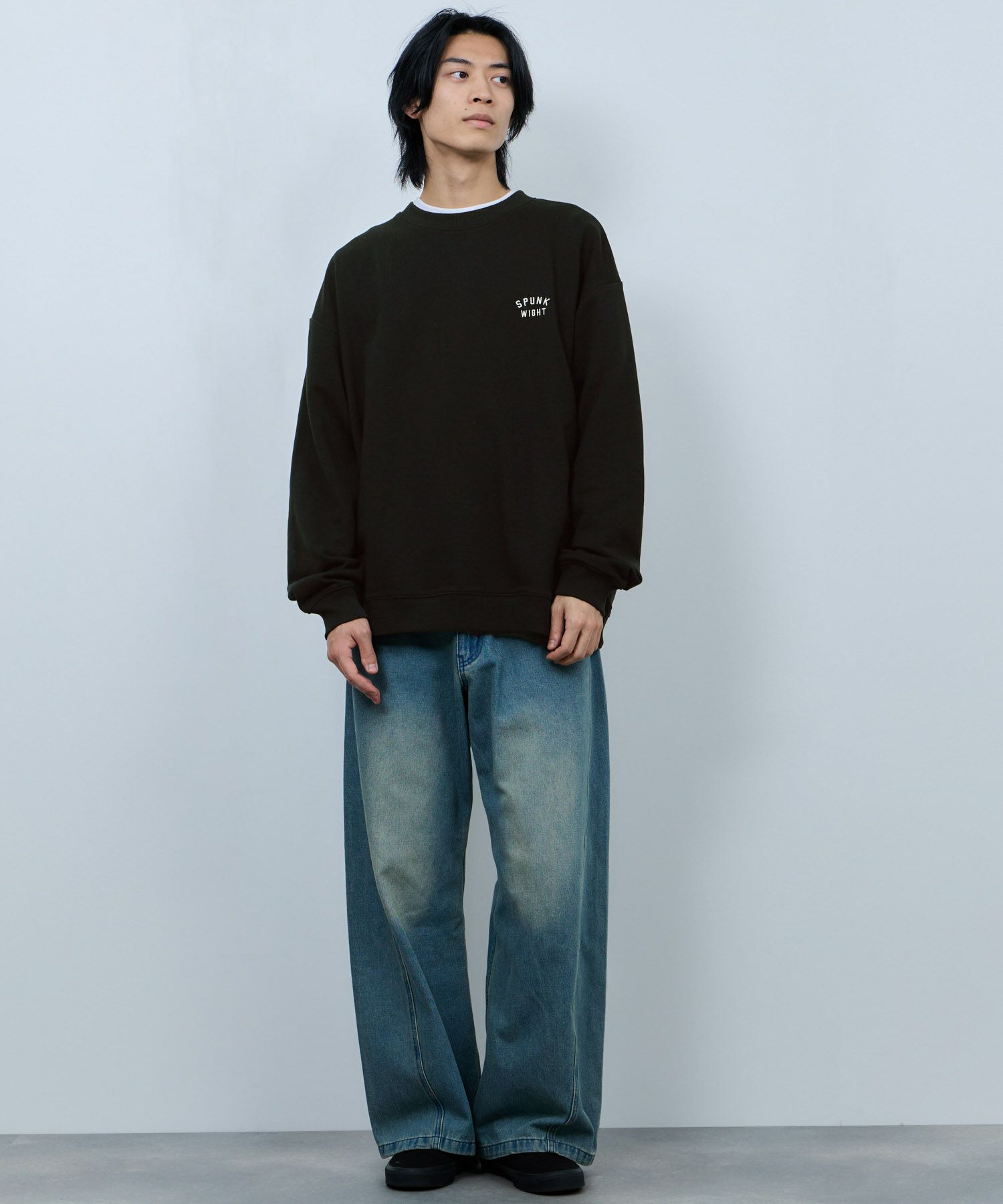 NAVY  アニマルフェイス裏毛トレーナー メンズ商品画像-7