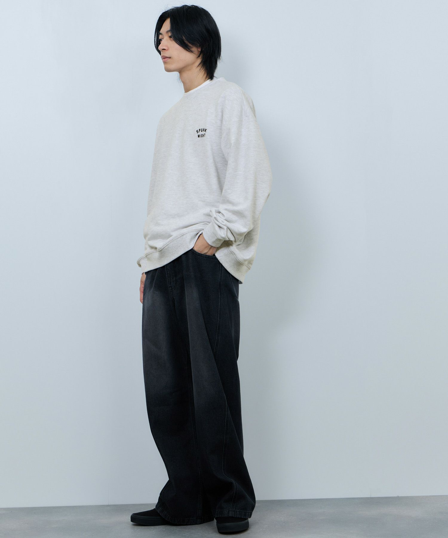 NAVY  アニマルフェイス裏毛トレーナー メンズ商品画像-10