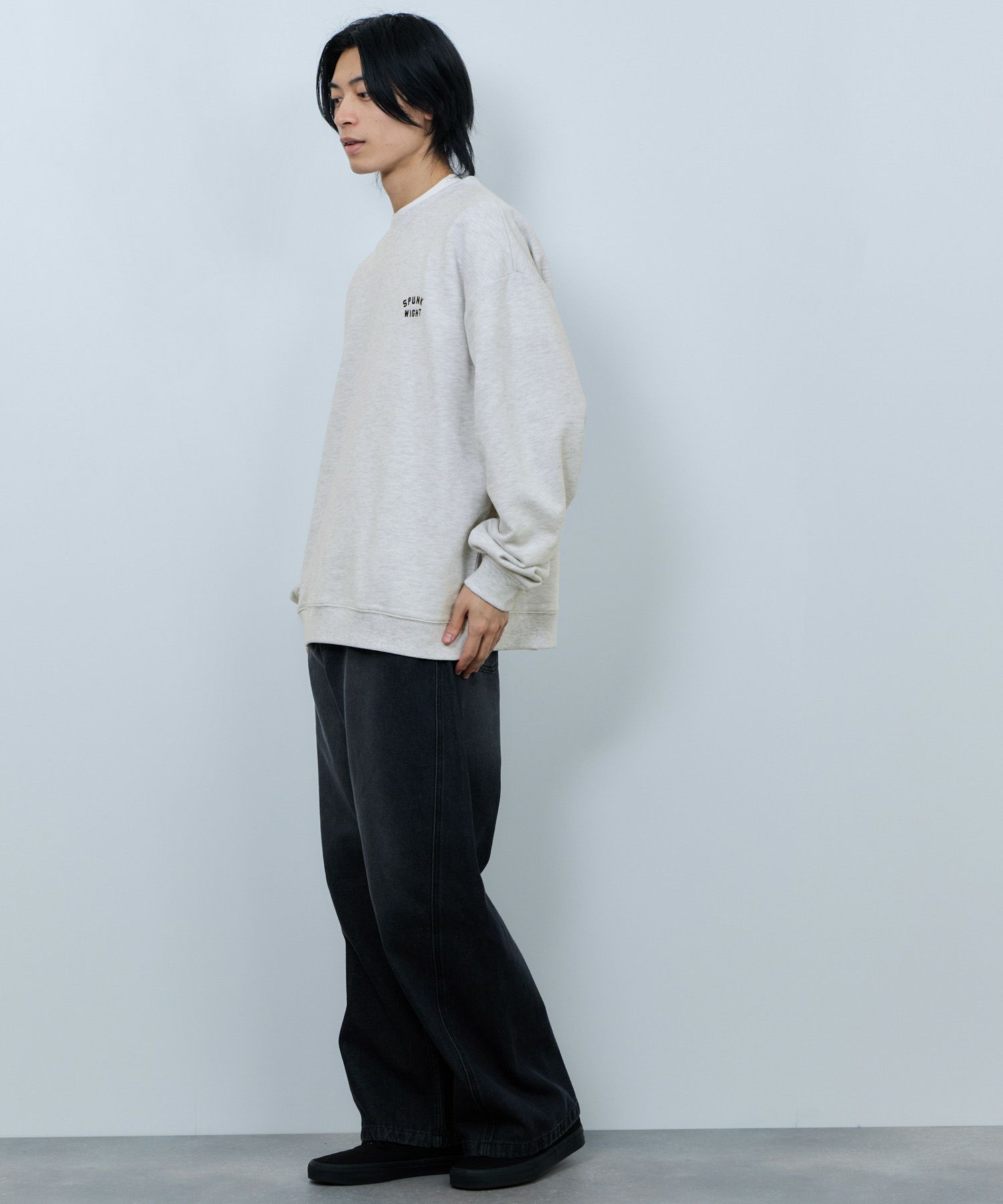 NAVY アニマルフェイス裏毛トレーナー メンズ