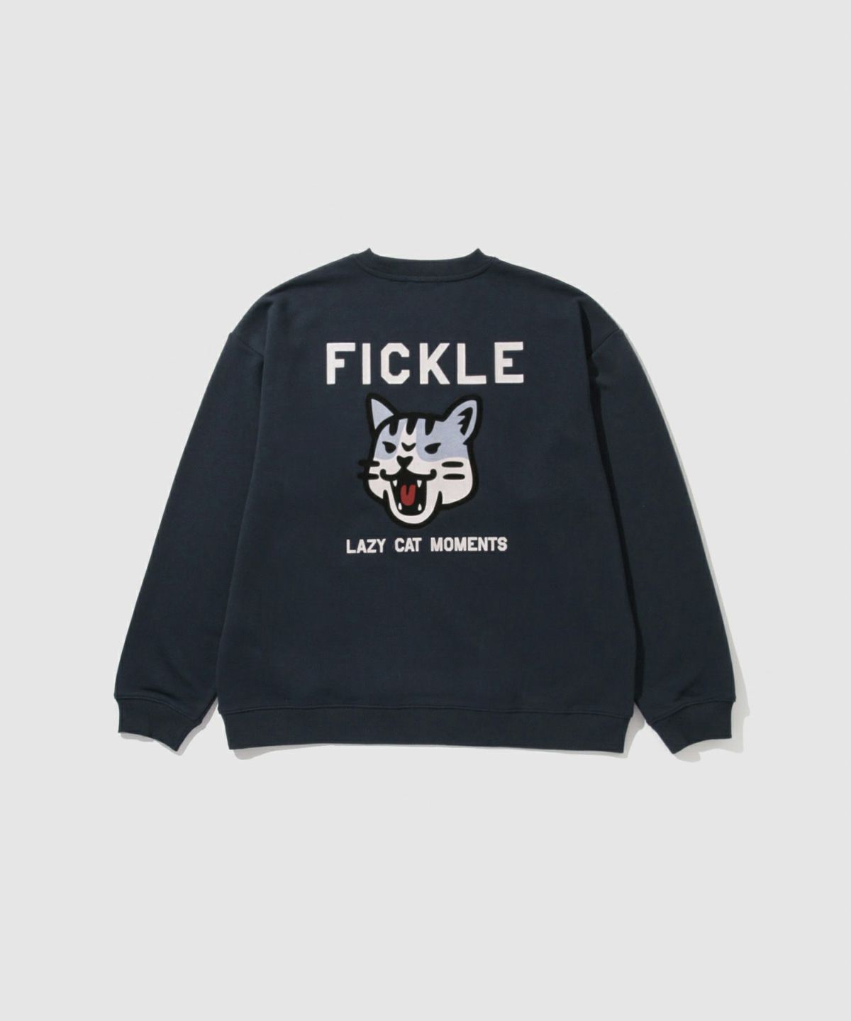 NAVY アニマルフェイス裏毛トレーナー メンズ