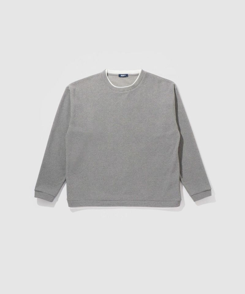 [値下げ]NAVY  ハニカム裏起毛フェイククルーネックトレーナー メンズ商品画像-19