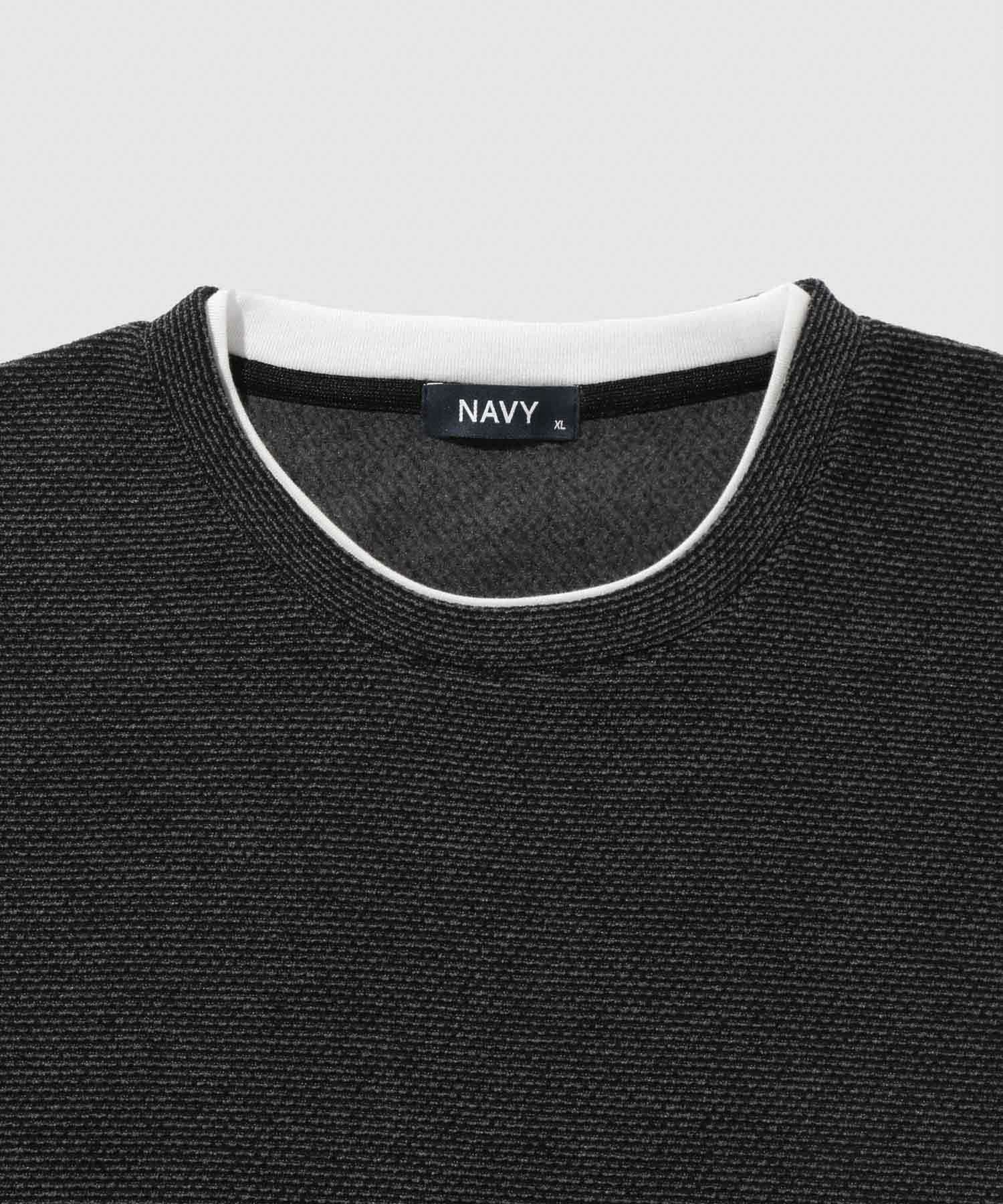 NAVY  ハニカム裏起毛フェイククルーネックトレーナー メンズ商品サムネイル-23