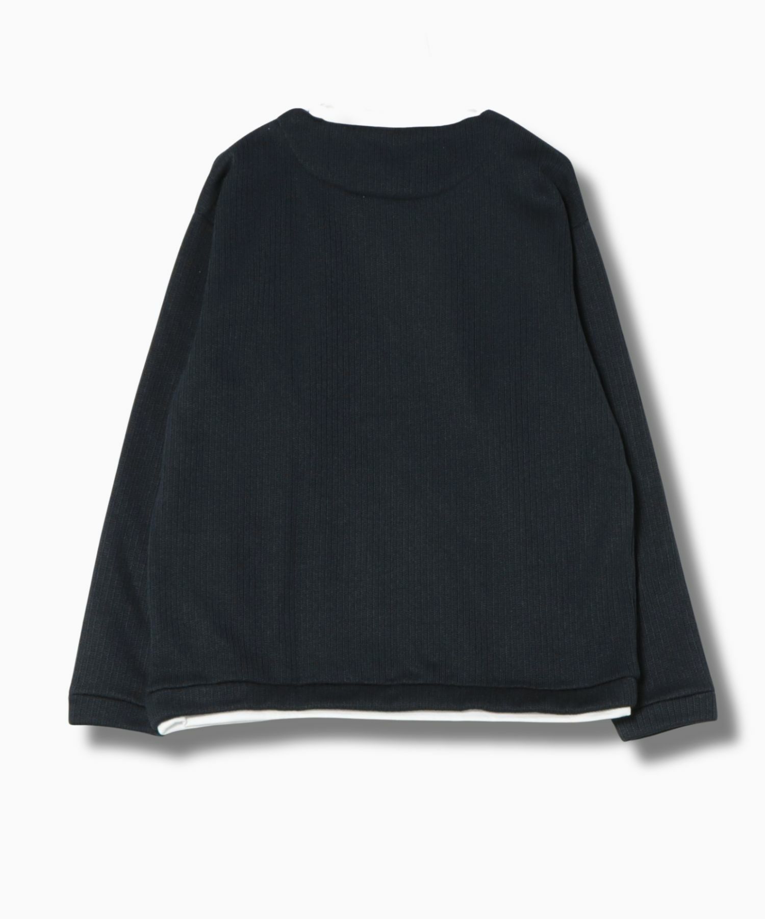 NAVY 針抜き裏起毛フェイクキーネックトレーナー メンズ商品画像-23