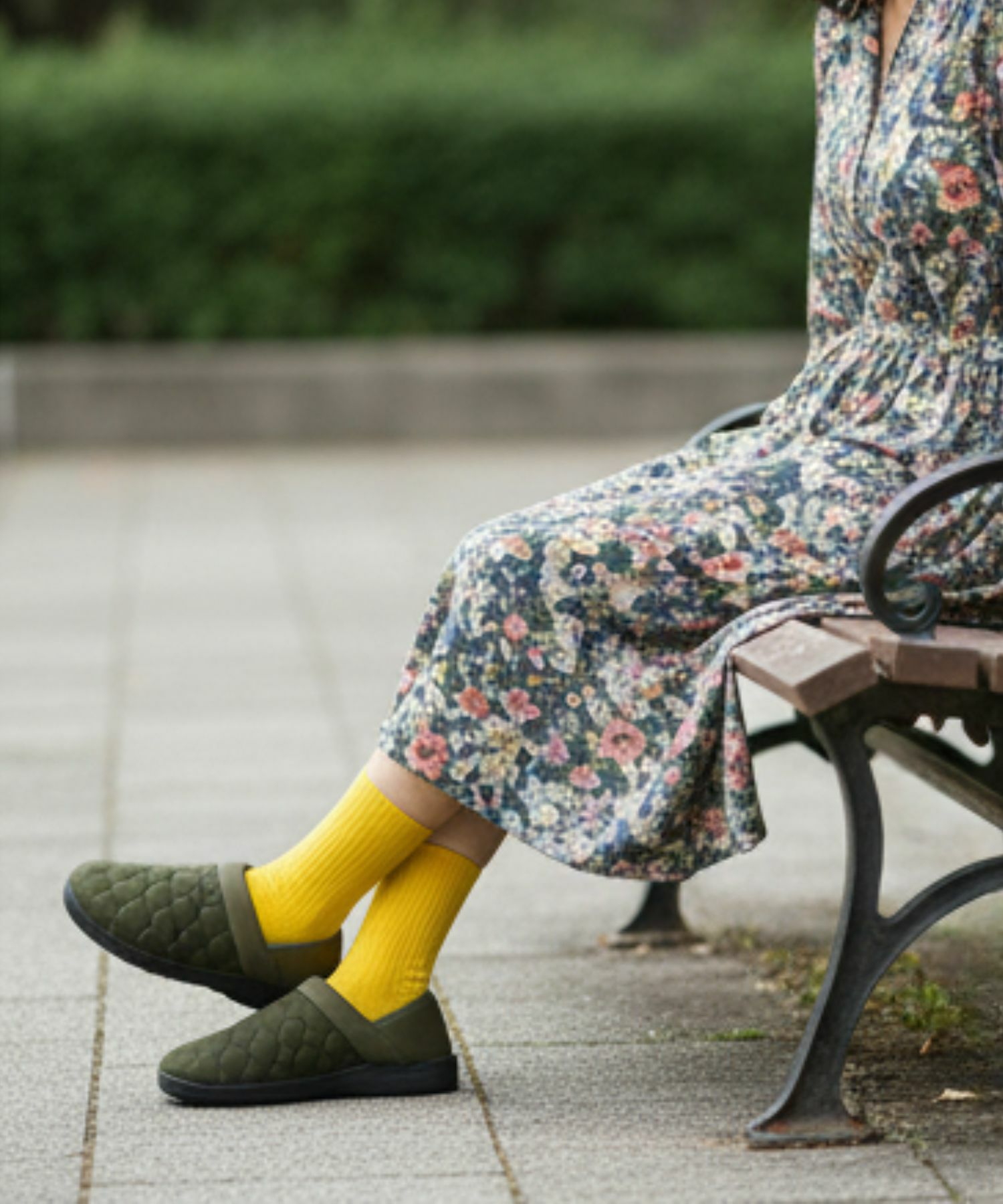 【MEI/メイ】キルトモックシューズ / 2WAY バブーシュ / ひょうたんキルト / 裏ボア / ユニセックス / キャンプ / ルームシューズ商品画像-16