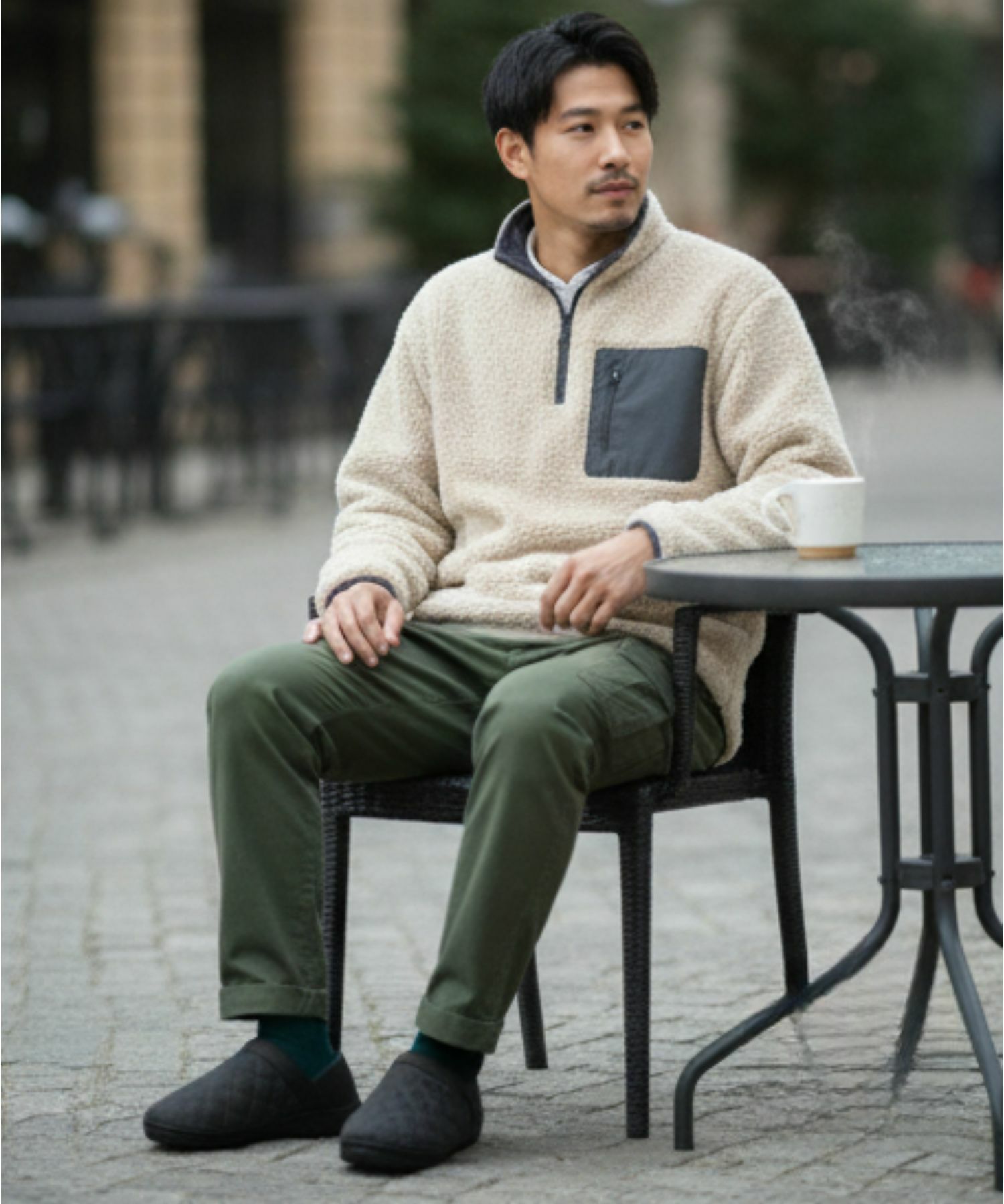 【MEI/メイ】キルトモックシューズ / 2WAY バブーシュ / ひょうたんキルト / 裏ボア / ユニセックス / キャンプ / ルームシューズ商品画像-27