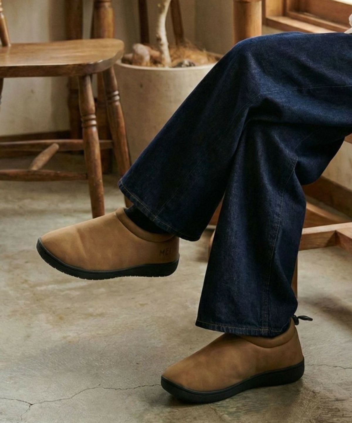 MEI ムートンモックシューズ メンズ