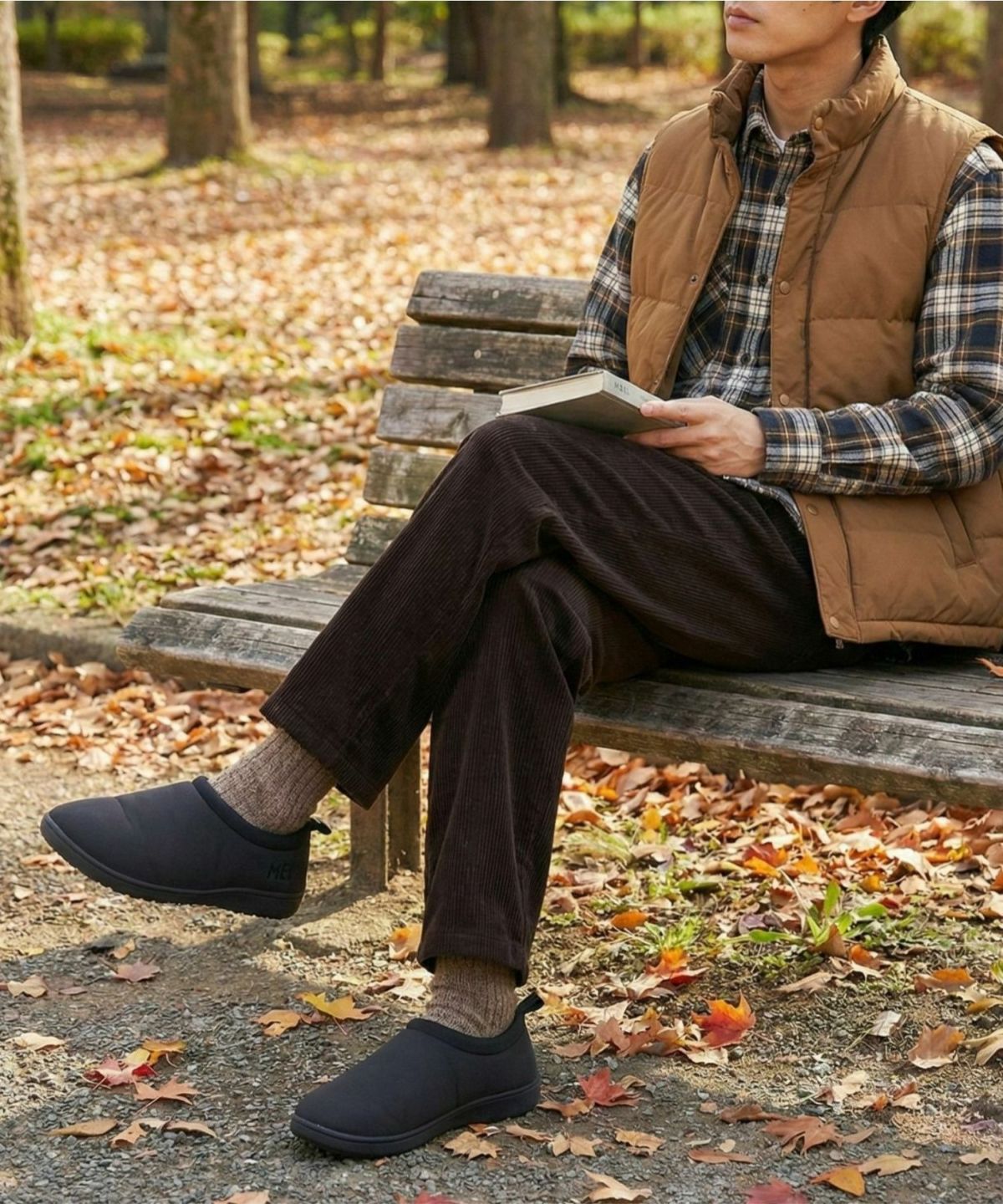 MEI ムートンモックシューズ メンズ