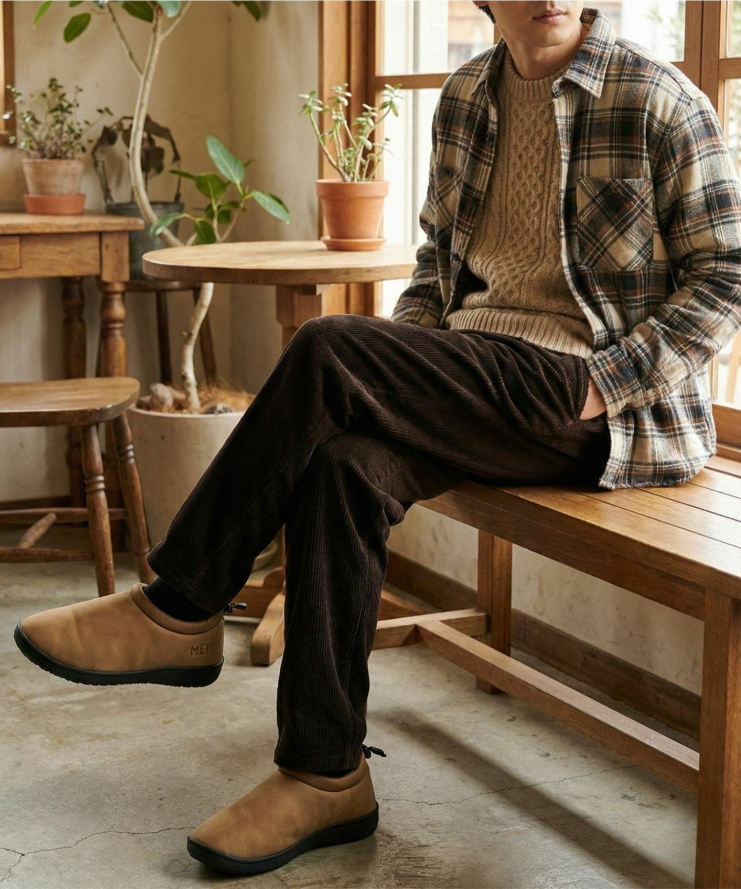 【MEI/メイ】ムートンモックシューズ / 裏ボア 2WAY ドローコード付き / ユニセックス / アウトドア / ルームシューズ商品画像-11