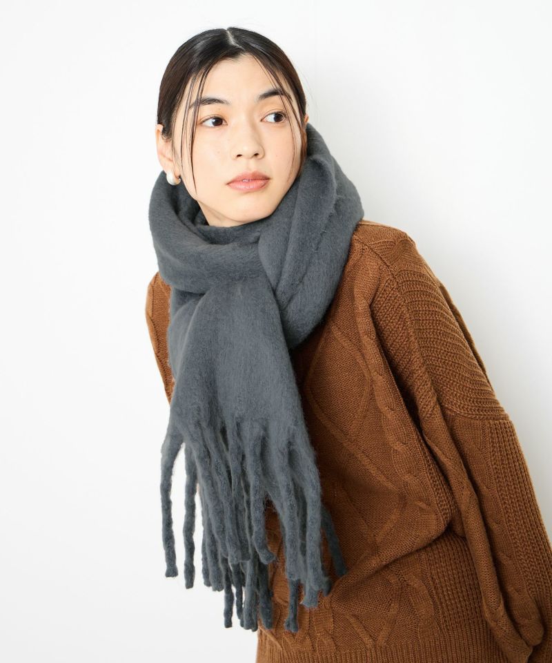 Idnes  無地ボリュームストール レディース商品画像-4