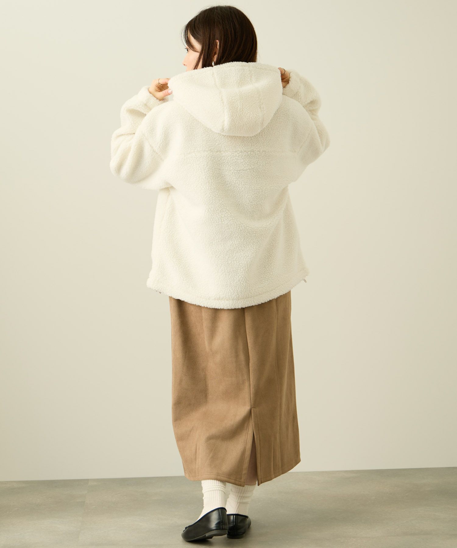 CONVERSE  ボアフードジャケット レディース商品画像-9